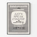 Plakat vintage dekoracyjny na ścianę Let’s Speak English nauczanie na odległość