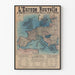 Plakat Nowa historyczna mapa Europy po Traktacie wersalskim