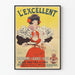 Plakat Vintage L'Excellent Consommé de Viande de Bœuf – Dekoracja ścienna w stylu retro