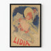 Plakat Vintage LIDIA - Ilustracja w stylu secesyjnym do dekoracji ściennej
