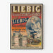 Plakat reklamowy vintage Liebig Wywar mięsny do dekoracji ściennych