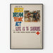 Plakat vintage Life is to Laugh dla Don du Sang Croix-Rouge