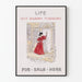 Plakat vintage Life Out Every Tuesday dekoracyjny