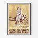 Plakat vintage Lille Fröken Sommerfugl dekoracja ścienna