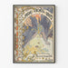 Wintage plakat bożonarodzeniowy 1896 autorstwa Alphonse'a Muchy