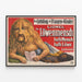 Plakat vintage Lionel Löwenmensch, pół-mężczyzna pół-lion — oprawiony obraz na ścianie
