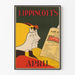 Plakat vintage Lippincott's kwiecień - dekoracja ścienna retro