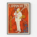 Plakat vintage Lippincott’s sierpień – dekoracja ścienna retro