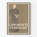 Plakat vintage Lippincott's luty w dekoracji ściennej