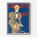 Plakat vintage Lippincott’s lipiec 1896 Kobieta na rowerze