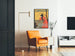 Plakat vintage Lippincott's November z elegancką w czerwonym płaszczu