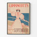 Plakat vintage Lippincotts wrzesień dekoracja ścienna