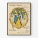 Dekoracyjny plakat vintage Liselotte & Lancelot z motywami baletowymi do pianina