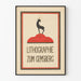 Plakat vintage litografia Zum Gemsberg - Elegancka dekoracja ścienna