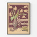 Plakat vintage litografia Zum Gemsberg z bukietem tulipanów