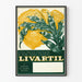 Vintage plakat Livartil z ekstraktu z artischoku do dekoracji ściennych