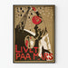 Plakat vintage „Livet Paa Mars” w stylu graficzno-obrazowym