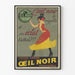 Plakat Vintage L’Œil Noir - Reklama kremu do pastowania butów