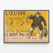 Plakat vintage L'Œuvre de Gustave Téry - Scipion Pégoulade le héros malgré lui — oprawiony obraz na ścianie