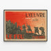 Plakat Gustave Téry do Le Feu Henri Barbusse — oprawiony obraz na ścianie