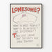 Vintage plakat Lonesome do oryginalnej dekoracji ściennej