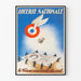 Plakat vintage Narodowa Loteria Fortuna spada z nieba