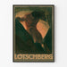 Plakat vintage Lotschberg - Dekoracja ścienna w stylu art déco