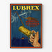 Plakat vintage Lubrex Optimus dekoracja przemysłowa