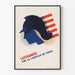 Plakat vintage propagandowy amerykański „Luchamos por la libertad de todos”