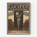 Plakat vintage Lucifer do dekoracji ściennej teatralnej