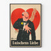 Plakat vintage Wierność i Miłość Luischens Liebe do dekoracji ściennych