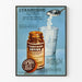Plakat vintage Lyxanthine Astier granulowany przeciwreumatyczny