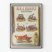 Plakat z vintage maszyn rolniczych M. & J. Rumely La Porte