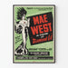 Vintage plakat Mae West w roli Diamond Lil do retro dekoracji ściennych