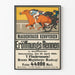 Vintage plakat wyścigów konnych Magdeburger Rennverein 1914