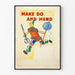 Plakat dekoracyjny Make Do And Mend - Plakat vintage couture