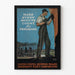 Plakat vintage przemysłowy Make Every Minute Count dla Pershing