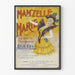 Vintage plakat Mam'zelle Marie dekoracja ścienna retro