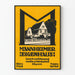 Plakat vintage Mannheimer Eigenhaus do dekoracji ścian