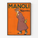 Vintage plakat reklamowy Manoli Sigaretten do dekoracji ściennej w stylu retro