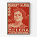 Plakat vintage Miss Edith Helena Marigny-Teatr