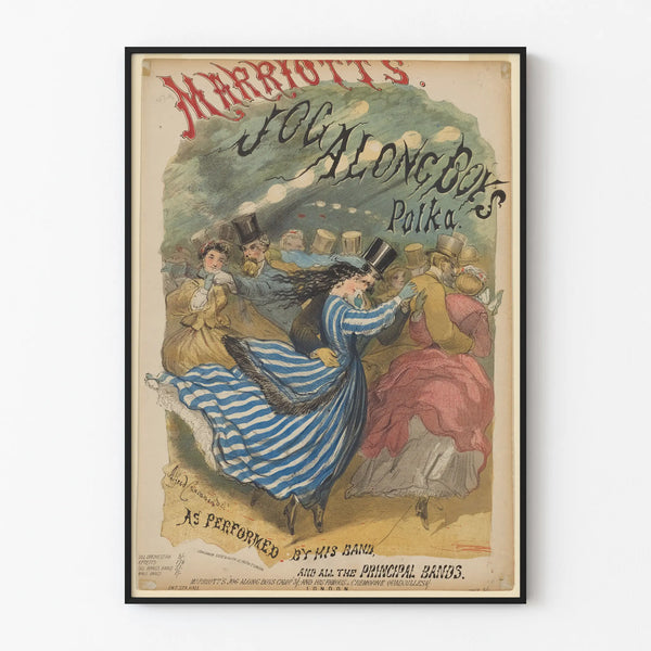 Plakat vintage Polka Marriott's Jog Along Boys Danseurs