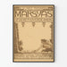 Plakat vintage teatr Marsjas naturalny wystrój