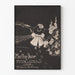Plakat vintage Martha-Jane w czerni i bieli