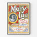 Plakat vintage Mary Lou - Retro dekoracja muzyczna na ścianę