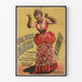 Plakat koncertowy w stylu vintage paryski autorstwa M me Bonnaire