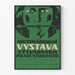 Plakat z wystawy międzynarodowej sztuki studenckiej 1956