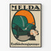 Plakat vintage Melda Pompa odkurzania do dekoracji ściennej
