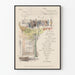 Plakat Menu Vintage 1889 Dekoracja Ścienna
