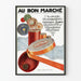 Plakat vintage z galanterią i pasmanterią, dekoracja ścienna